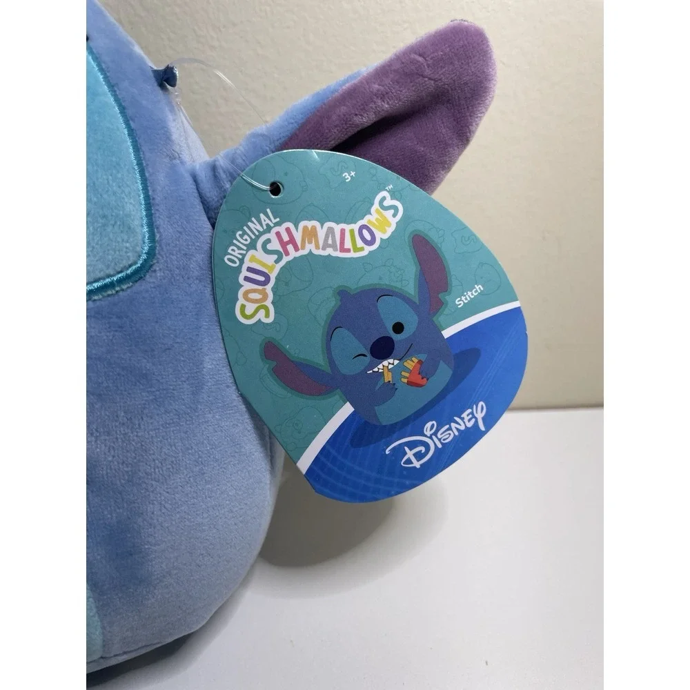 Kellytoy‎ Squishmallow Disney Stitch Eating French Fries Wink Cute 8